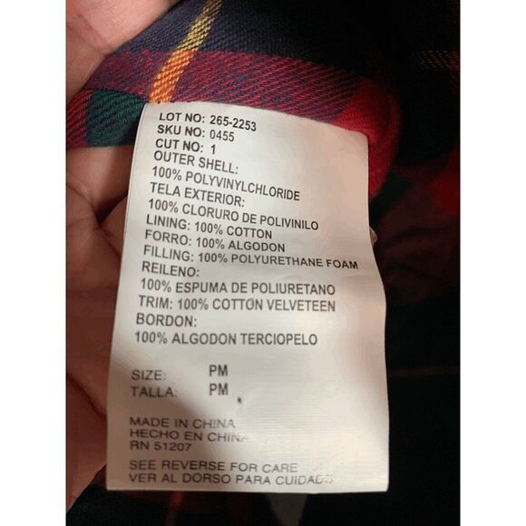 Misty Harbor Womens Any Weather Slicker Plaid Lined Raincoat Red Size PM - Picture 3 of 5